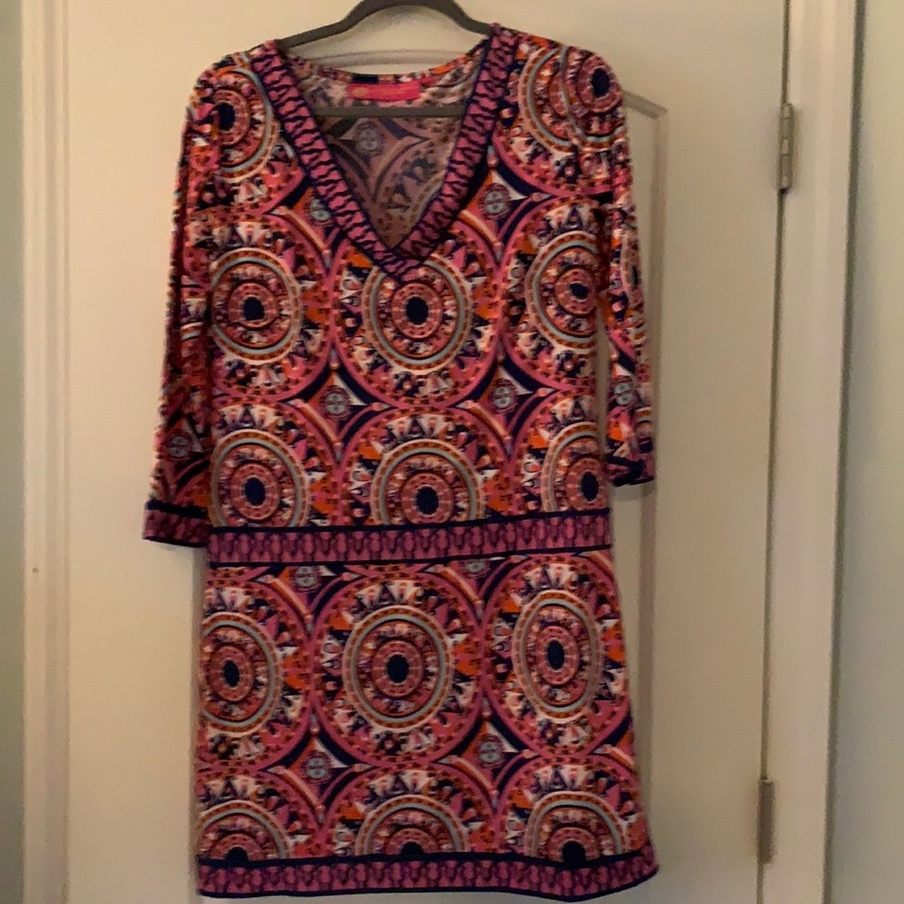 Drop waist paisley dress